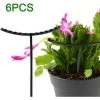 SUPERMARKET Lot De 6 Tuteurs En Métal Pour Plantes De Jardin - Vert - Anneau De Support Demi-rond Pour Plantes En Pot - Pour Petites Plantes En Pot - Schlumbergera, Cliva, Plantes Succulentes, Superma, Vert Foncé