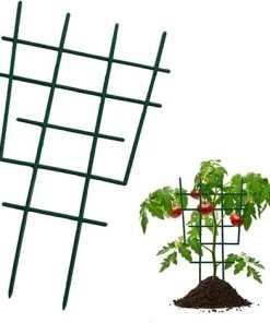 SUPERMARKET Tuteurs De Plantes Treillis Végétal Treillis Pour Plantes Support De Plantes De Jardin Treillis D'escalade Fleur En Plastique Prend En Charge Les Outils De Jardinage,, Superma, 6 Pièces, Vert