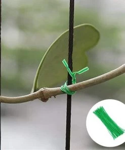 ALMI Lot De 100 Attaches Torsadées Pour Le Jardin - Pour Attacher Des Vignes, Des Arbustes, Des Fleurs - Vert -Accessoire de culture Soldes Boutique 54025213 4