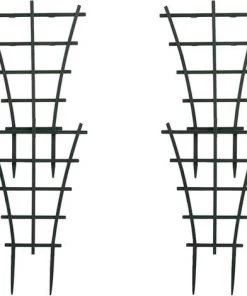 Kartokner Lot De 4 Treillis De Jardinage En Plastique Pour Mini Plantes Grimpantes