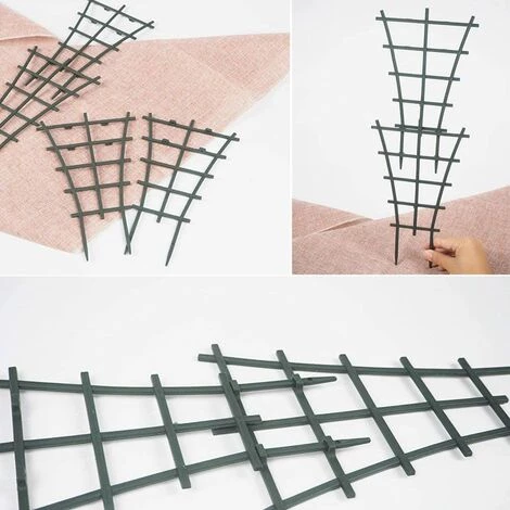 Kartokner Lot De 10 Treillis En Plastique Pour Plantes Grimpantes, Superposés 6 Kartokner Lot De 10 Treillis En Plastique Pour Plantes Grimpantes, Superposés – Image 4