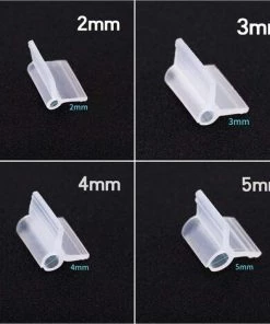 Kartokner 100 Pièces De Clips De Fixation De Greffe De Plantes, Stables, Durables Et Coupe-Vent, Adaptées Aux Semis De 2,2 À 4,5 Mm,4Mm/100Pcs -Accessoire de culture Soldes Boutique 54073992 2