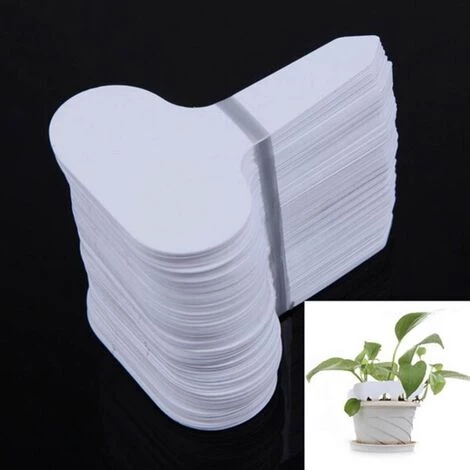 HANBING Étiquette De Jardinage En Forme De T En Plastique Pour Plantes 100pcs (6X10 Bleu) 5 HANBING Étiquette De Jardinage En Forme De T En Plastique Pour Plantes 100pcs (6X10 Bleu) – Image 3