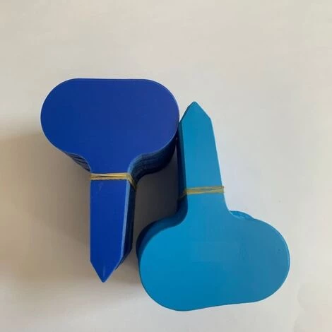 HANBING Étiquette De Jardinage En Forme De T En Plastique Pour Plantes 100pcs (6X10 Bleu) 6 HANBING Étiquette De Jardinage En Forme De T En Plastique Pour Plantes 100pcs (6X10 Bleu) – Image 4