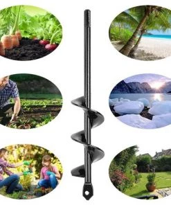 HKLFFJA Lot De 2 Mèches Pour Tarière, Antidérapantes, Pour Plantes En Spirale, Plantes De Jardin Et Plantes à Fleurs - Pour Semis Et Massifs - 4,1 X 22,9 Cm - Pour Foreuse Hexagonale 9,5 Mm -Accessoire de culture Soldes Boutique 54993087 5