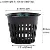 HKLFFJA Paniers Hydroponiques Plastique Pot Plantation Hydroponique Réutilisable Panier Plante Aquatique Pour Culture Hydroponique Aéroponique, Plantation De Fleurs, Jardinage(12pcs, Noir) -Accessoire de culture Soldes Boutique 54993093 1