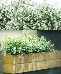 HKLFFJA 12 Lots Arbustes Artificiels Buissons Fleurs Artificielles Résistantes Aux UV D'Extérieur Plantes Fleurs Décoratives Pour Arrangement Floral, Centre De Table, Décoration De Jardin Maison (Fuchsia)