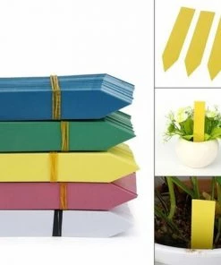 THSINDE Lot De 100 étiquettes En Plastique Pour Plantes, Étiquette De Jardin Signes Plante Label Plantes Balises Durables De Marqueurs De Jardin Imperméables étiquettes De Semis Blue