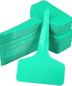 PETITES ECREVISSES 100x Étiquettes Plantes De Jardin En Plastique Etiquette Semis De 6x10cm Pour Potager Serre - Vert