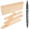 PETITES ECREVISSES 50 Pcs Étiquettes De Plantes En Bambou De 2x15cm Etiquette Semis Potager Avec Stylo Marqueur -Accessoire de culture Soldes Boutique 55495950 1