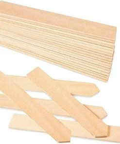 PETITES ECREVISSES 50 Pcs Étiquettes De Plantes En Bambou De 2x15cm Etiquette Semis Potager Avec Stylo Marqueur -Accessoire de culture Soldes Boutique 55495950 3