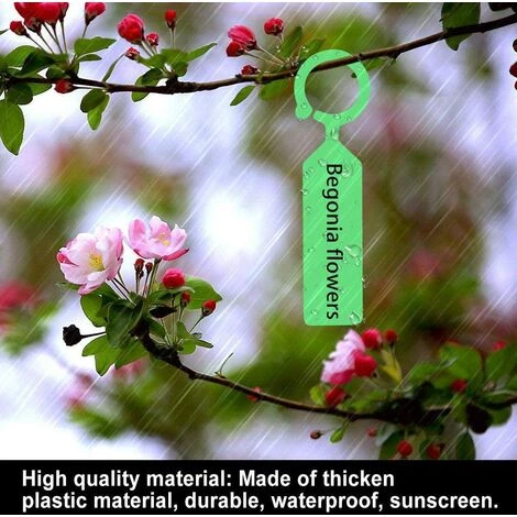 50pcs Étiquettes Marque Plantes Plastique Arbre De La Plante Imperméable Tags Jardin En Plastique épais étiquettes Suspendues Étiquettes De Plantes De Fleurs(vert),Irisfr 5 50pcs Étiquettes Marque Plantes Plastique Arbre De La Plante Imperméable Tags Jardin En Plastique épais étiquettes Suspendues Étiquettes De Plantes De Fleurs(vert),Irisfr – Image 3