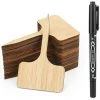 ILOVEMILAN 60PCS étiquettes En Bambou Pour Plantes Semis Potager De Jardinage -forme De T, 6 X 10 Cm