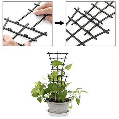 TANCYCO Supports Pour Plantes Grimpantes, Treillis De Jardin, Poteaux De Jardin, Support De Tige De Plante En Plastique Superposé, Outils De Cour Bricolage, 3 Paquets 7 TANCYCO Supports Pour Plantes Grimpantes, Treillis De Jardin, Poteaux De Jardin, Support De Tige De Plante En Plastique Superposé, Outils De Cour Bricolage, 3 Paquets – Image 5