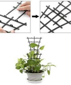 TANCYCO Supports De Plantes Grimpantes, Treillis De Jardin, Poteaux De Jardin, Support De Tige De Plante En Plastique Superposé, Outils De Cour Bricolage, 1 Paquet -Accessoire de culture Soldes Boutique 55764210 5