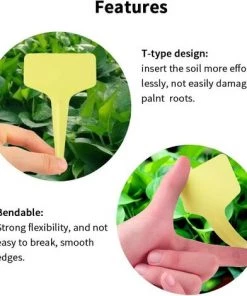 Fei Yu Lot De 100 étiquettes Jaunes En Plastique Pour Plantes Et Légumes 6 X 10 Cm 10 Fei Yu Lot De 100 étiquettes Jaunes En Plastique Pour Plantes Et Légumes 6 X 10 Cm -Accessoire de culture Soldes Boutique 55855291 4