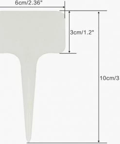 Fei Yu 100 Pieces Etiquette De Plante Semis Etiquette Jardin Potager Plantation étanche Plastique Exterieur,blanc,10x6CM -Accessoire de culture Soldes Boutique 55855814 2