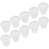 ROSIER 10pcs / Set Paniers Hydroponiques Plantes Tasses Pots En Plastique Réutilisable Durable Jardin Net Pépinière Seau Panier Pour Jardin Hydroponique Plantation Balcon(Blanc),VEBTles -Accessoire de culture Soldes Boutique 55956129 1