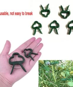 IRISFR Jardin Pour Tomates,40 PCS Pinces Pour Plantes Plantes Grimpantes Support De Plantes Grimpantes Réutilisables Pour Jardinage En Serre Végétaux Grimpants Et Pinces à Tiges D'orchidées，Lilaris -Accessoire de culture Soldes Boutique 56494194 5