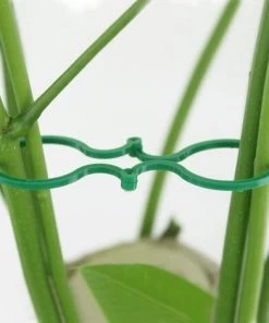 DENUOTOP 200 Pcs Clips De Jardin Support Pour Plantes Clips Twisty Plante Anneaux Pour Les Plantes Grimpantes -Accessoire de culture Soldes Boutique 56525233 3