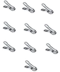 IRISFR Lot De 20 Agrafe De Serre - Clips De Jardin En Acier Inoxydable, Clips Pour Plantes, Support Pour Plantes, Pinces à Linge, Forte Adhérence, 5 X 1cm，Lilaris