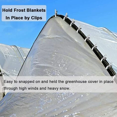 IRISFR Lot De 20 Agrafe De Serre - Clips De Jardin En Acier Inoxydable, Clips Pour Plantes, Support Pour Plantes, Pinces à Linge, Forte Adhérence, 5 X 1cm,Lilaris 7 IRISFR Lot De 20 Agrafe De Serre - Clips De Jardin En Acier Inoxydable, Clips Pour Plantes, Support Pour Plantes, Pinces à Linge, Forte Adhérence, 5 X 1cm,Lilaris – Image 5