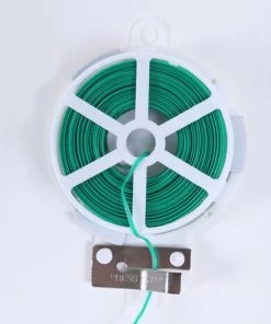 Plante Twist Cravate Verte Coated Fil Pour Jardinage Intérieur Réutilisable Câble Cordon Artisanat Accessoires 30m Lien Pour Végétaux LITZEE