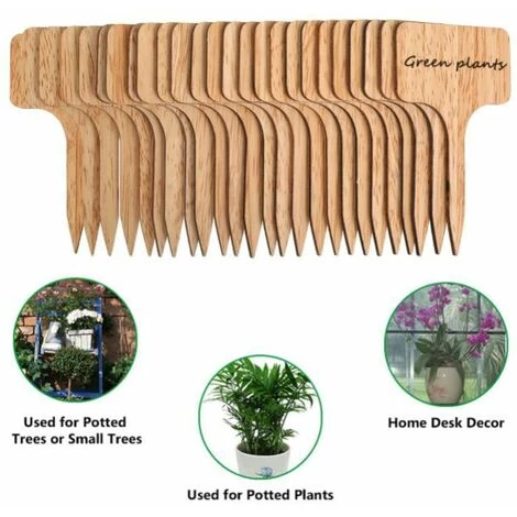 BEICHEN 20pcs étiquette De Plante En Bambou Marqueurs De Plante 6 X 10 Cm 4 BEICHEN 20pcs étiquette De Plante En Bambou Marqueurs De Plante 6 X 10 Cm – Image 2