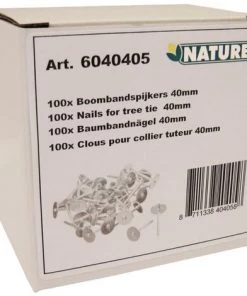 Nature Clous Pour Attaches D'arbres 40x20 Mm 100 Pcs -Accessoire de culture Soldes Boutique 57913017 4