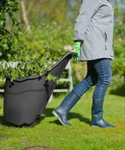 Nature Chariot à Déchets De Jardin 65 L Gris
