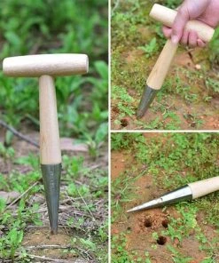 DECKON Jardinage Poinçonnant Trou Perforateur Et Semoir Fertilisant Outil De Jardinage Perforateur Pour La Plantation à Domicile Poinçonnage Du Sol 11 DECKON Jardinage Poinçonnant Trou Perforateur Et Semoir Fertilisant Outil De Jardinage Perforateur Pour La Plantation à Domicile Poinçonnage Du Sol -Accessoire de culture Soldes Boutique 58039009 5