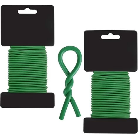 FR-LIFE BR-Vie 2Pcs Fil De Fer Jardin 32.8mm*10m Attache Plante Lien De Tuteurage Souple Fil Jardinage Vert Liens De Jardinage Pour Ligatures Attaches D'arbre Avec Couverture En Caoutchouc Lien Pour Végétaux 3 FR-LIFE BR-Vie 2Pcs Fil De Fer Jardin 32.8mm*10m Attache Plante Lien De Tuteurage Souple Fil Jardinage Vert Liens De Jardinage Pour Ligatures Attaches D'arbre Avec Couverture En Caoutchouc Lien Pour Végétaux