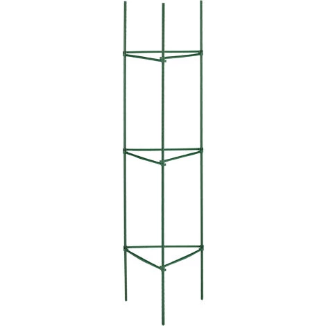 Relaxdays Tuteurs, Lot De 4, HxLxP : 120 X 32 X 32 Cm, Fleurs Et Légumes, Métal, Plastique, Aide à La Croissance, Vert 4 Relaxdays Tuteurs, Lot De 4, HxLxP : 120 X 32 X 32 Cm, Fleurs Et Légumes, Métal, Plastique, Aide à La Croissance, Vert – Image 2