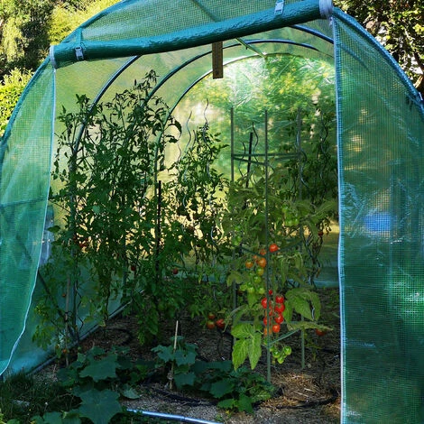 Relaxdays Tuteurs, Lot De 4, HxLxP : 120 X 32 X 32 Cm, Fleurs Et Légumes, Métal, Plastique, Aide à La Croissance, Vert 5 Relaxdays Tuteurs, Lot De 4, HxLxP : 120 X 32 X 32 Cm, Fleurs Et Légumes, Métal, Plastique, Aide à La Croissance, Vert – Image 3