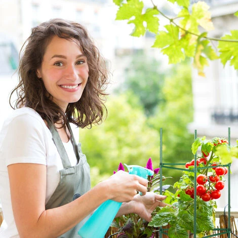 Relaxdays Tuteurs, Lot De 4, HxLxP : 120 X 32 X 32 Cm, Fleurs Et Légumes, Métal, Plastique, Aide à La Croissance, Vert 6 Relaxdays Tuteurs, Lot De 4, HxLxP : 120 X 32 X 32 Cm, Fleurs Et Légumes, Métal, Plastique, Aide à La Croissance, Vert – Image 4