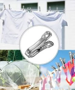 STARLIGHT Lot De 20 Agrafe De Serre - SL.GT Clips De Jardin En Acier Inoxydable, Clips Pour Plantes, Support Pour Plantes, Pinces à Linge, 5,5 Cm -Accessoire de culture Soldes Boutique 58250502 5