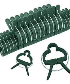 LONGZIMING Pinces à Plantes, Porte-plantes, Pinces à Plantes Et à Fleurs, Connecteurs De Plantes, Outils Pour Stabiliser Les Jeunes Plantes Ou Les Longues Tiges De Fleurs De Plantes (30 Grandes + 30 Petites)