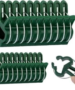 ABCRITAL Clip De Jardin Pour Plantes Réutilisable, Clips De Fixation De Tige Végétale, Clips Pour Plantes Grimpantes, Pinces À Tomates, Utilisé Pour Les Plantes, Fleurs, Légumes, Vignes, 2 Tailles, 20 Pièces