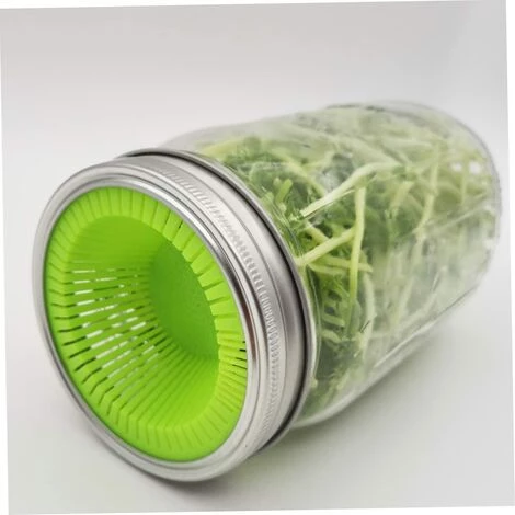 STARLIGHT SL.GT Couvercles De Filer à La Germination Couvercles De Fermentation Mason Jar Avec Couvercle En Acier Inoxydable,2PCS,vert 6 STARLIGHT SL.GT Couvercles De Filer à La Germination Couvercles De Fermentation Mason Jar Avec Couvercle En Acier Inoxydable,2PCS,vert – Image 5