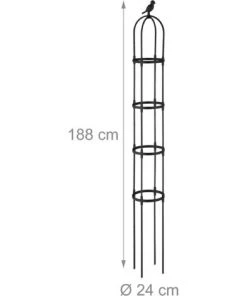 Relaxdays Trellis Obélisque, Lot De 2, 188x24 Cm De Hauteur, Plantes Grimpantes, En Métal, Stable, Tour Rosier, Noir 11 Relaxdays Trellis Obélisque, Lot De 2, 188x24 Cm De Hauteur, Plantes Grimpantes, En Métal, Stable, Tour Rosier, Noir -Accessoire de culture Soldes Boutique 58467482 5