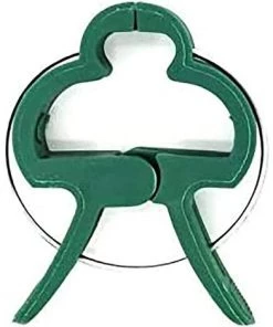 AIDUCHO 20 Clips à Plantes En Plastique Vert Foncé Pinces De Fixation, Pinces Stables Pour Fixer Les Plantes Grimpante Pour Supporter Des Fleurs Fruits Ou Légumes Dans Jardins Ou Fermes