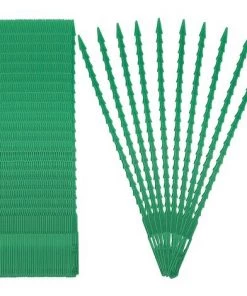 AIDUCHO Attaches De Plantes Réglable Attaches De Torsion En Plastique Flexible Attaches De Câble De Jardin Pour Aider à Soutenir Les Plantes, Vignes 17cm 50Pièces (Vert)
