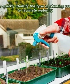 AOUGO 100 étiquettes De Plantes En Plastique 10x2cm étiquettes De Jardin étanches Marqueurs De Semis En Plastique étiquettes De Plantes De Pépinière étiquettes De Pot De Fleur Plantes En PVC -Accessoire de culture Soldes Boutique 58576069 4