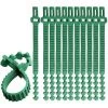 Ensoleillé 10 Pièces Cravates De Plantes Robustes, 35cm Accolades D'arbres Réglables Cravates De Plantes De Jardin