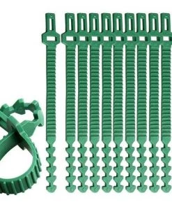 Ensoleillé 10 Pièces Cravates De Plantes Robustes, 35cm Accolades D'arbres Réglables Cravates De Plantes De Jardin