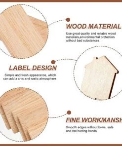 FLYME Etiquettes De Plantes En Bois,Etiquettes De Plantes Bambou,Plantes En Bambou D'étiquette,Bambou Plante Étiquettes,Étiquettes Pour Plante ,Bois Marqueurs De Type (A) -Accessoire de culture Soldes Boutique 58772611 3