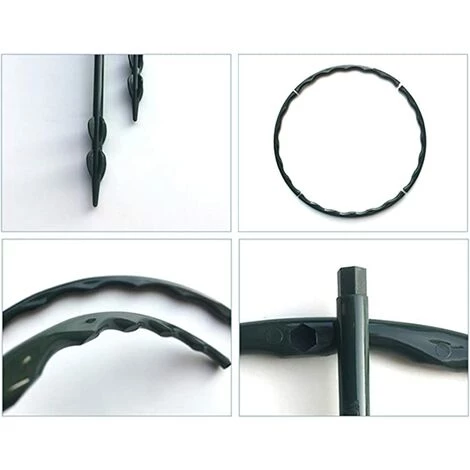 GUAZHUNIFR Lot De 12 Tuteurs Semi-circulaires Pour Plantes En Pot, Treillis Grimpant Pour Plante Grimpante Monstera, Serpent Et Rose,GU.B/bon 5 GUAZHUNIFR Lot De 12 Tuteurs Semi-circulaires Pour Plantes En Pot, Treillis Grimpant Pour Plante Grimpante Monstera, Serpent Et Rose,GU.B/bon – Image 3