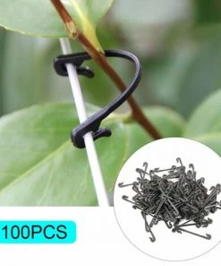 QERSTA Lot De 100 Clips De Plantes Clips De Support De Vignes De Légumes Noirs Pour Soutenir Les Tiges De Raisin Ajuster Le Jardin Réutilisable -Accessoire de culture Soldes Boutique 59162417 4