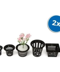 MEDIA WAVE STORE ® 4481 Set De 10 Paniers Hydroponiques Différentes Tailles Et Formes