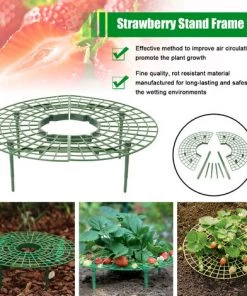 LIFCAUSAL Support De Fraise Support De Cadre Balcon En Pot Légumes De Croissance Cadres Support De Fruits Pilier Vigne Jardinage Stents,Vert 1 Pc -Accessoire de culture Soldes Boutique 59306200 3